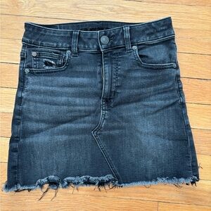 American Eagle Outfitters Black Denim Mini Skirt